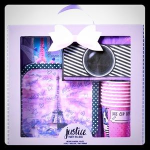 Justice Party in a Box Paris BFF Napkins Banner